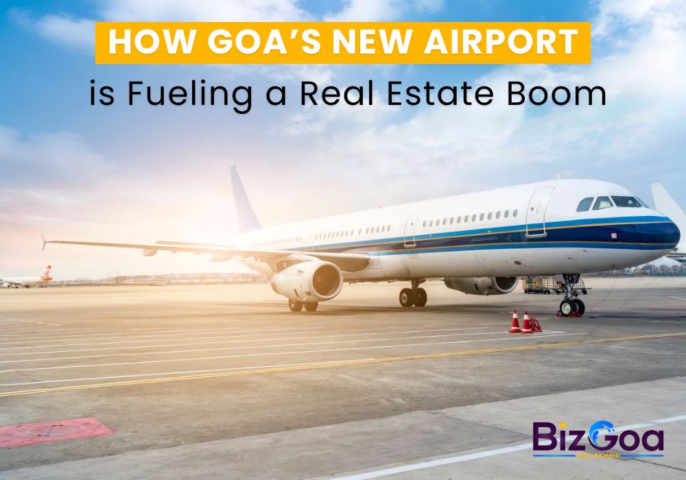 Aerial view of Mopa International Airport, Goa