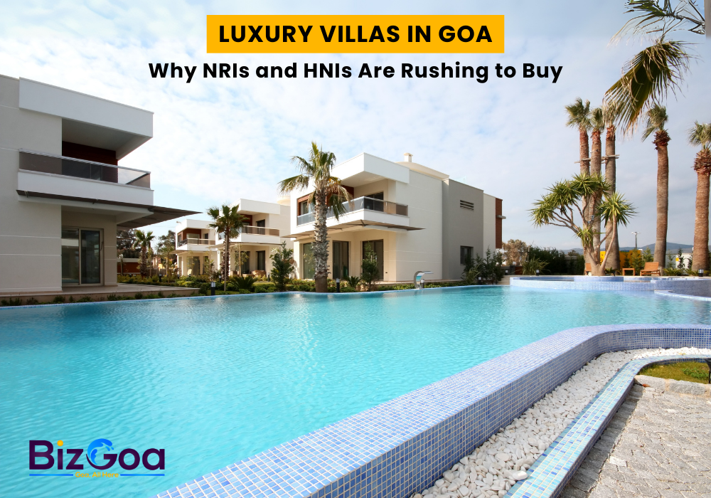 Luxury beachfront villa in North Goa with pool and premium architecture attracting NRI buyers