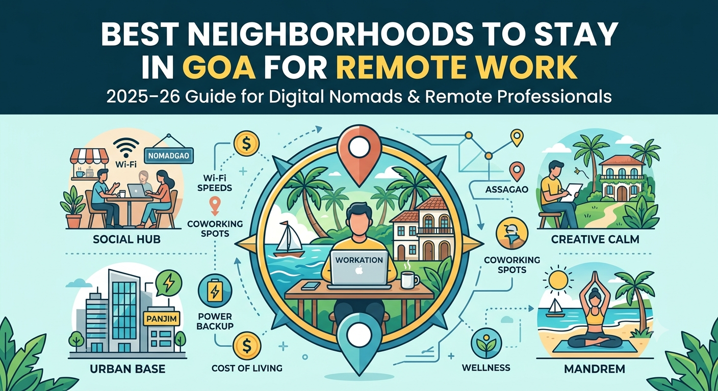 Best Neighborhoods to Stay in Goa for Remote Work